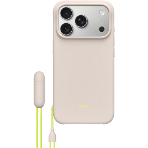 Protectie pentru spate Apple Beats KickStand Policarbonat cu MagSafe si Camera Control pentru iPhone 17 Pro, Lime Stone