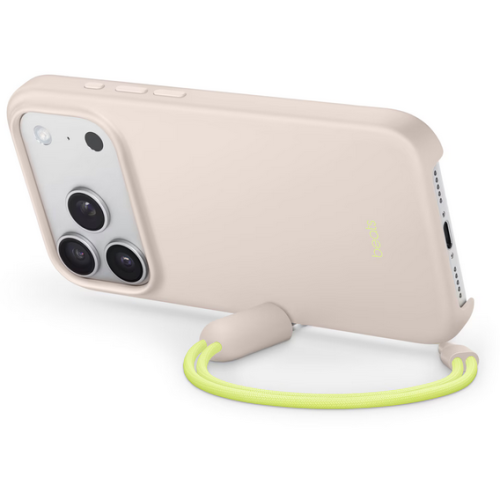 Protectie pentru spate Apple Beats KickStand Policarbonat cu MagSafe si Camera Control pentru iPhone 17 Pro, Lime Stone