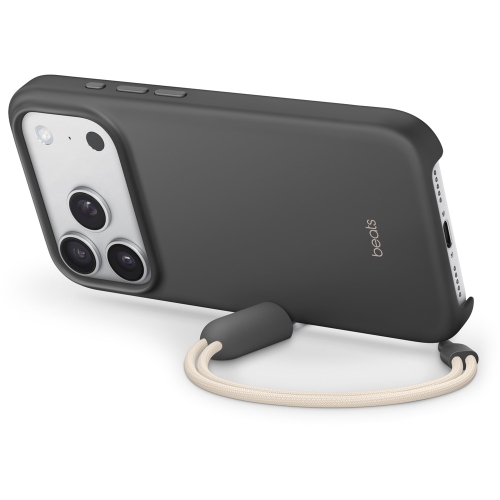 Protectie pentru spate Apple Beats KickStand Policarbonat cu MagSafe si Camera Control pentru iPhone 17 Pro, Granite Gray
