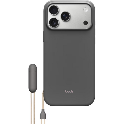 Protectie pentru spate Apple Beats KickStand Policarbonat cu MagSafe si Camera Control pentru iPhone 17 Pro Max, Granite Gray