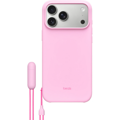 Protectie pentru spate Apple Beats KickStand Policarbonat cu MagSafe si Camera Control pentru iPhone 17 Pro Max, Pebble Pink