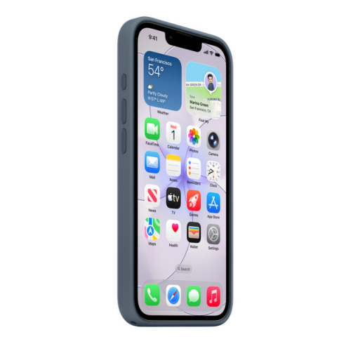 Protectie pentru spate Apple Beats cu MagSafe pentru iPhone 17e, Anchor Blueclona