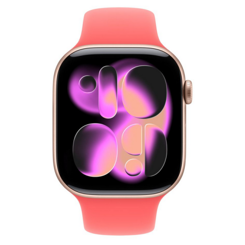 46MM BRIGHT GUAVA SPORT BAND/M/L