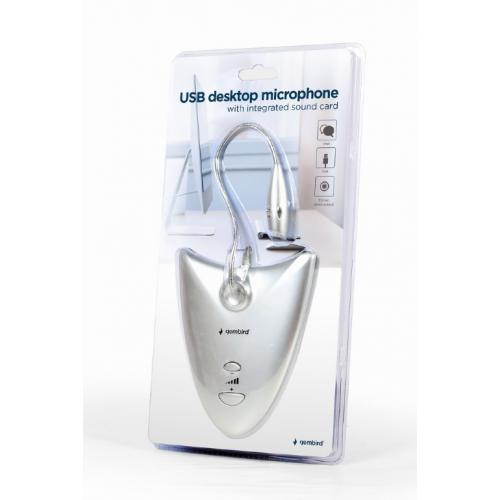 Microfon Gembird MIC-DU-01, USB, Silver