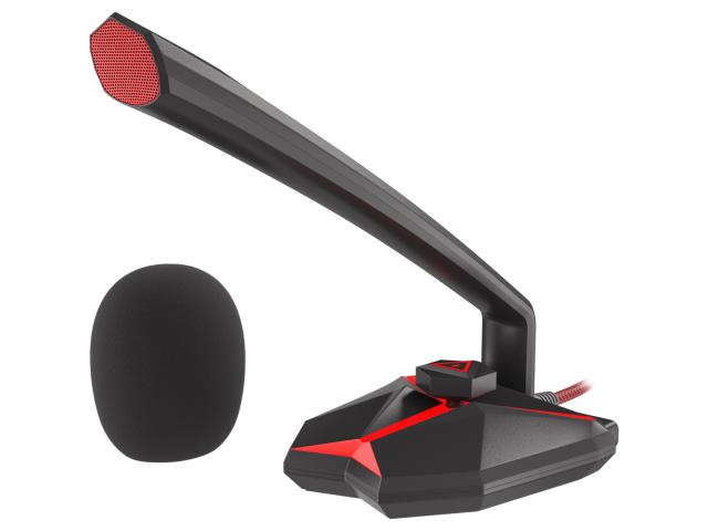 Microfon Natec Genesis Radium 200, Black-Red