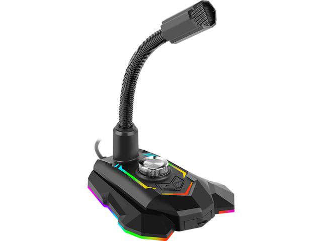 Microfon Marvo MIC-05, RGB, Black