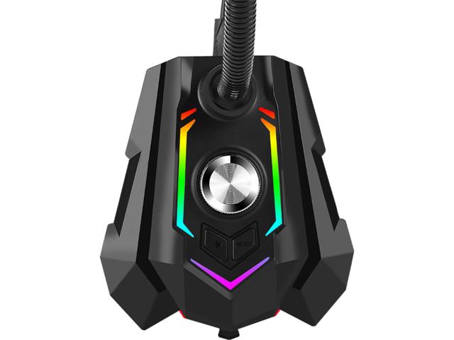Microfon Marvo MIC-05, RGB, Black