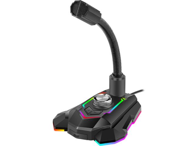 Microfon Marvo MIC-05, RGB, Black