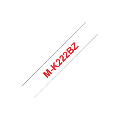 Banda Termica Brother MK-222BZ  9MM/8M RED ON WHITE