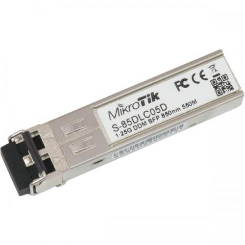 Transceiver MikroTik SFP 1.25GB S-85DLC05D, 850 nm, Multi-Mode, DDM, 550 m, Duplex LC/UPC