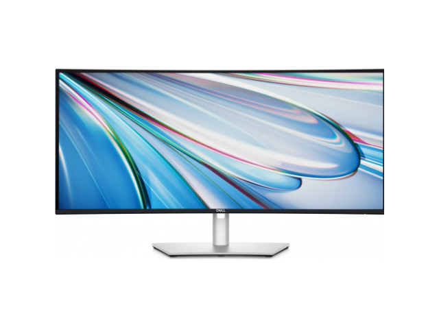 Monitor LED Curbat Dell UltraSharp U3425WE, 34.14 inch, 3440 x 1440 pixeli, 5 ms GTG, Silver - Ambalaj Deteriorat