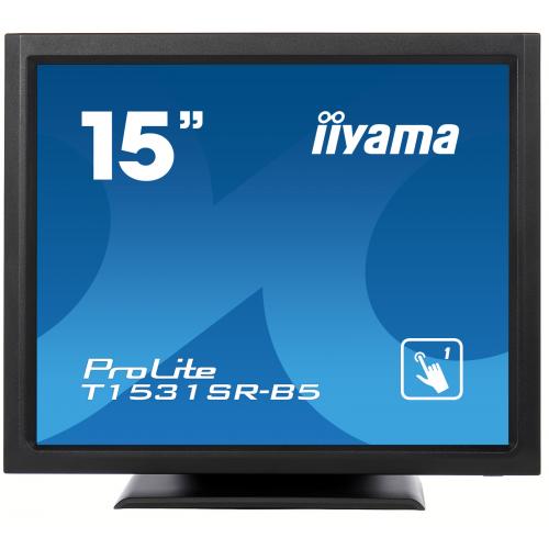 Monitor LED IIyama Touchscreen T1531SR-B5, 15inch, 1024x768, 8ms, Black