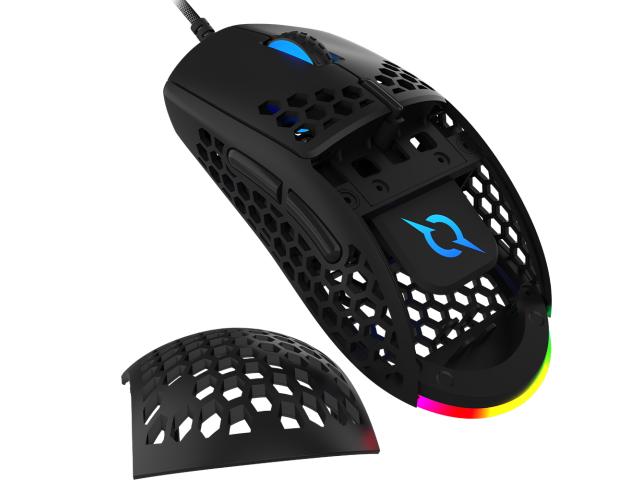 Mouse Optic AQIRYS Doradus, RGB LED, USB, Black