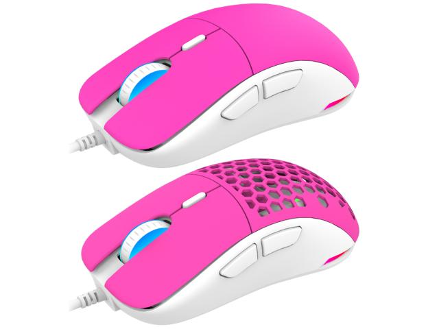 Mouse Optic AQIRYS TGA RGB, USB, White