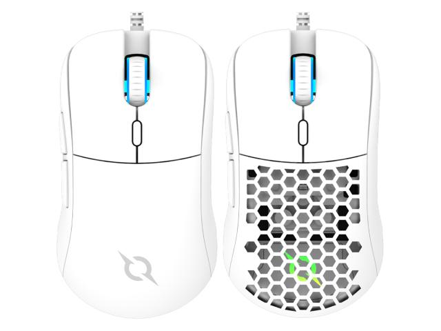 Mouse Optic AQIRYS TGA RGB, USB, White