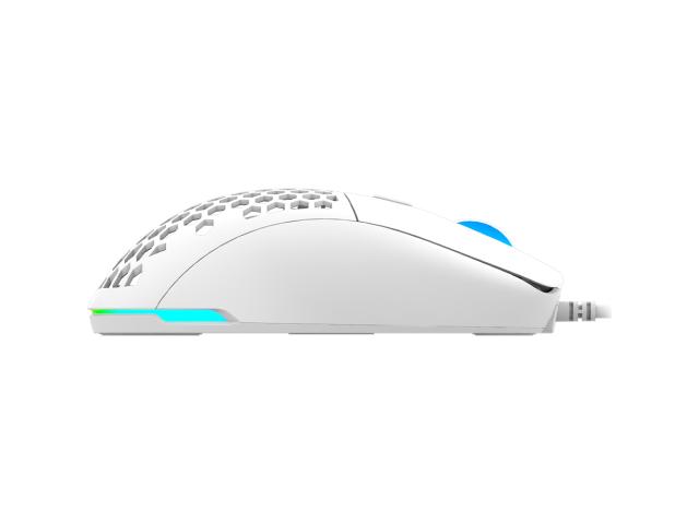 Mouse Optic AQIRYS TGA RGB, USB, White