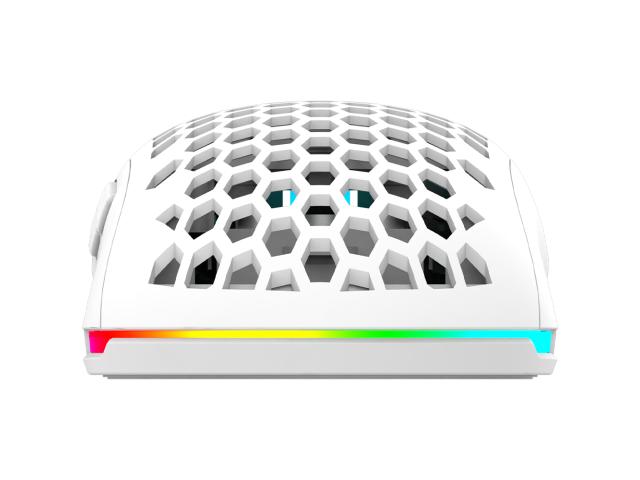 Mouse Optic AQIRYS TGA RGB, USB, White