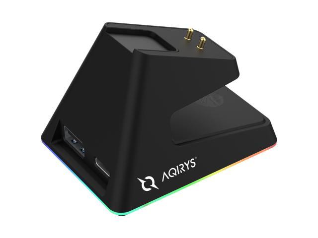 Mouse Optic AQIRYS Zephyr, USB/USB Wireless/Bluetooth, Black