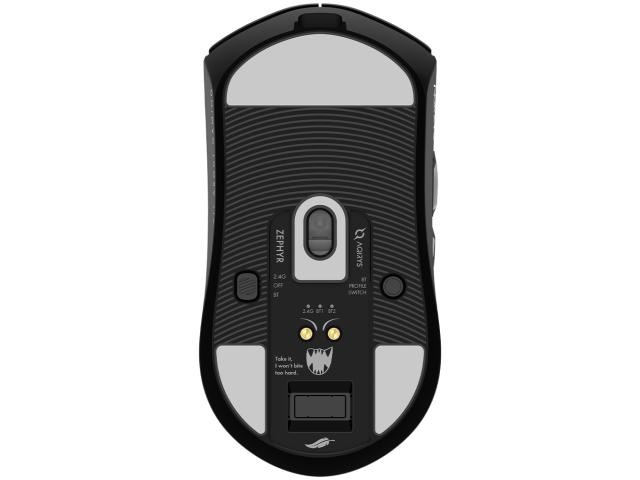 Mouse Optic AQIRYS Zephyr, USB/USB Wireless/Bluetooth, Black