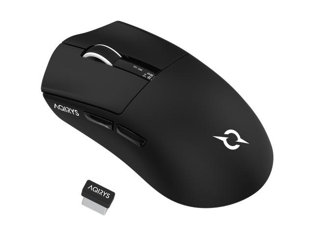 Mouse Optic AQIRYS Zephyr, USB/USB Wireless/Bluetooth, Black