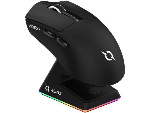 Mouse Optic AQIRYS Zephyr, USB/USB Wireless/Bluetooth, Black