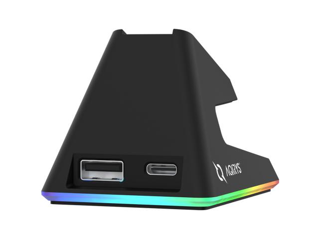 Mouse Optic AQIRYS Zephyr, USB/USB Wireless/Bluetooth, Black