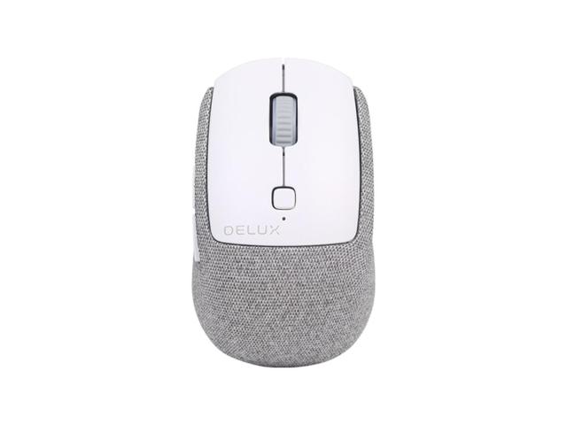 Mouse Optic Delux M520DB, USB Wireless/Bluetooth, Grey-White