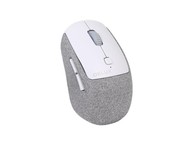 Mouse Optic Delux M520DB, USB Wireless/Bluetooth, Grey-White