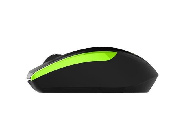 Mouse Optic Delux M321, USB, Black-Green