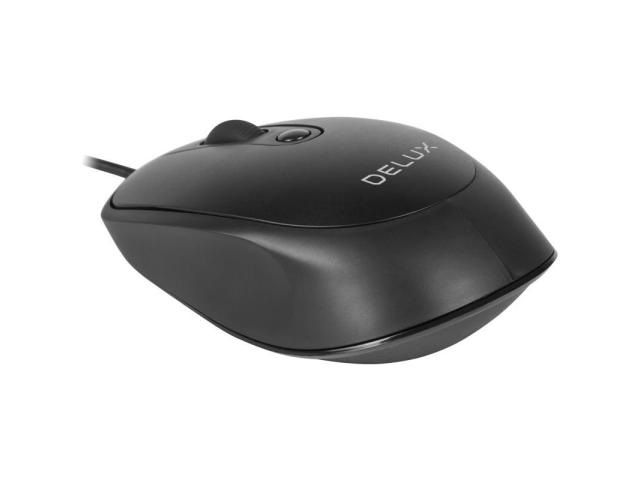 Mouse Optic Delux M366, USB, Black