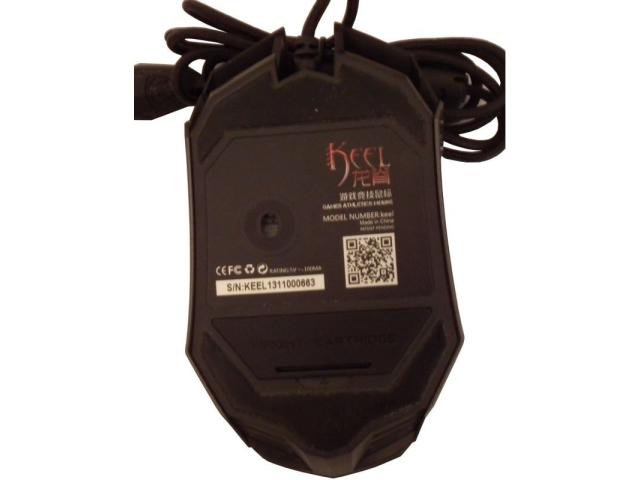 Mouse Optic Somic Easars Keel, RGB LED,  USB, Black