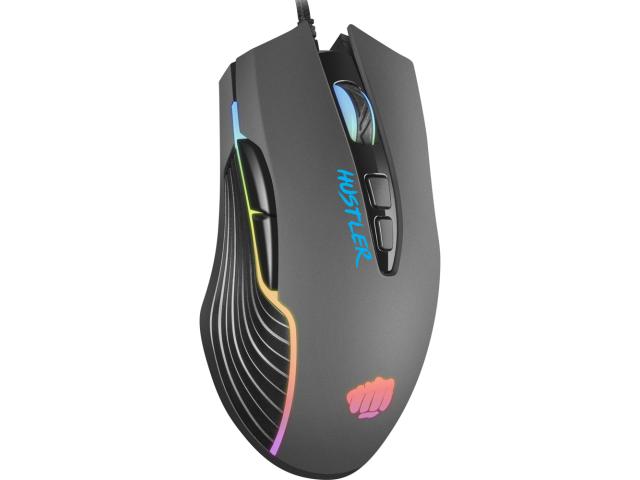 Mouse Optic Natec Fury Hustler RGB, USB, Black