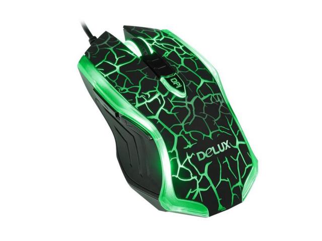 Mouse Optic Delux M557, RGB LED, USB, Black