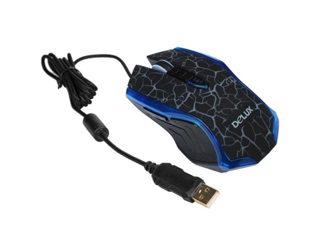 Mouse Optic Delux M557, RGB LED, USB, Black