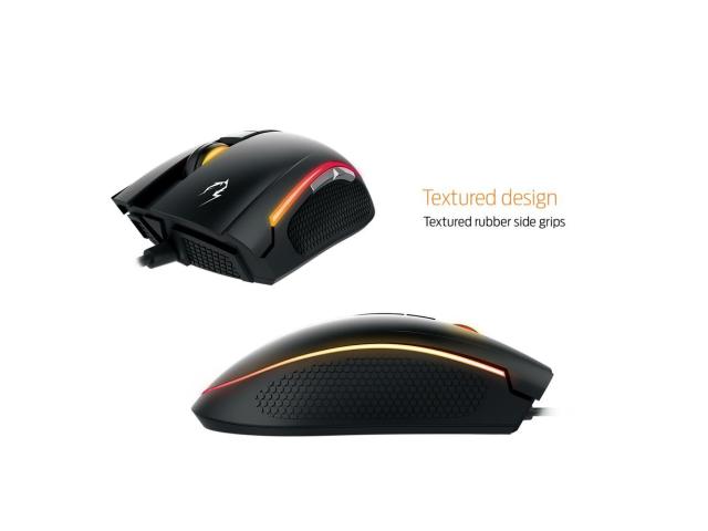 Kit Mouse Optic Gamdias Zeus E2, RGB LED, USB, Black + Mouse Pad Nyx E1, Black