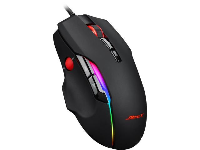 Mouse Optic Inter-Tech GT-200, RGB LED, USB, Black