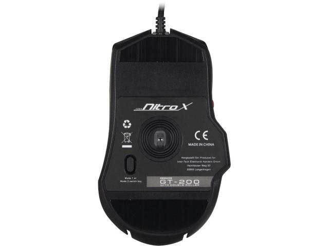 Mouse Optic Inter-Tech GT-200, RGB LED, USB, Black
