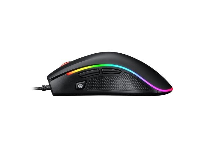 Mouse Optic Inter-Tech GT-300+, RGB LED, USB, Black
