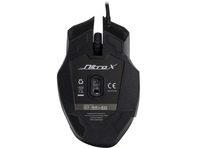 Mouse Optic Inter-Tech GX-62, RGB LED, USB, Black