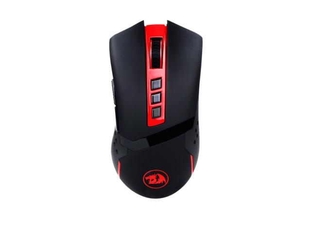 Mouse Optic Redragon Blade, Red LED, USB Wireless, Black-Red