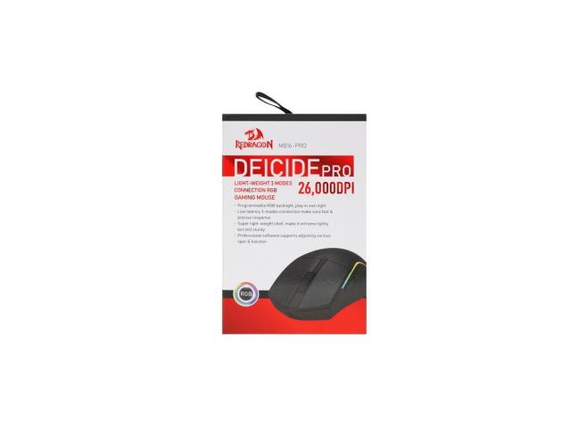 Mouse Optic Redragon Deicide Pro, RGB LED, USB/USB Wireless/Bluetooth, Black