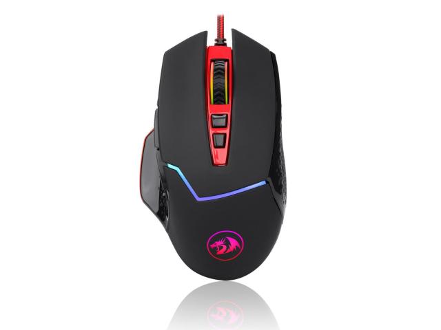 Mouse Optic Redragon Inspirit, RGB LED, USB, Black