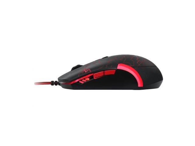 Mouse Laser Redragon LavaWolf, RGB LED, USB, Black-Red