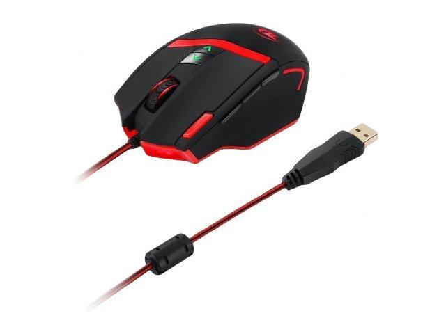 Mouse Laser Redragon Mammoth, RGB LED, USB, Black-Red
