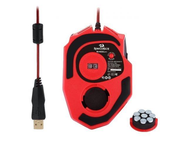 Mouse Laser Redragon Mammoth, RGB LED, USB, Black-Red