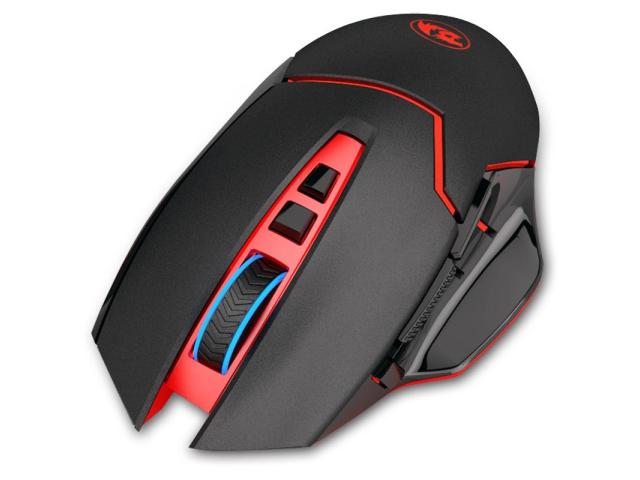 Mouse Optic Redragon Mirage, Red LED, USB Wireless, Black-Red