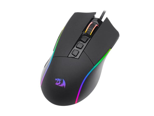 Mouse Optic Redragon Plank, RGB LED, USB, Black