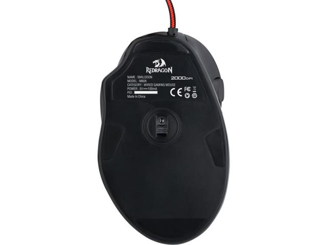 Mouse optic Redragon Smilodon, USB, Black/Red