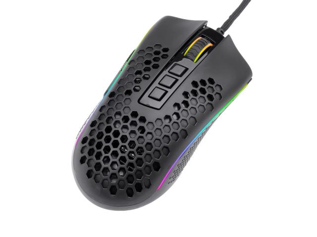 Mouse Optic Redragon Storm, RGB LED, USB, Black