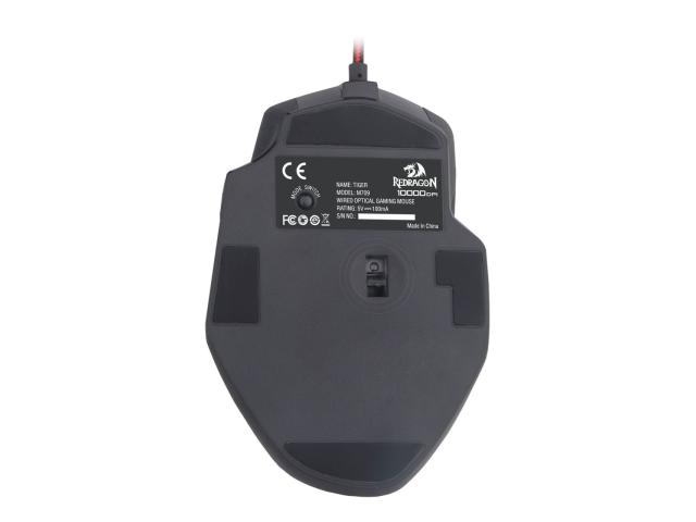 Mouse Optic Redragon Tiger 2, Red LED, USB, Black